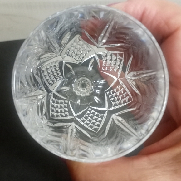 CRISTAL D'Arques Durand Fontenay Crystal Wine Glasses Set of Four Vintage - Picture 9 of 11